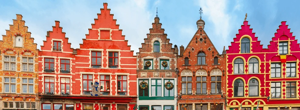 Umzug nach Belgien - Bunte Häuserreihen