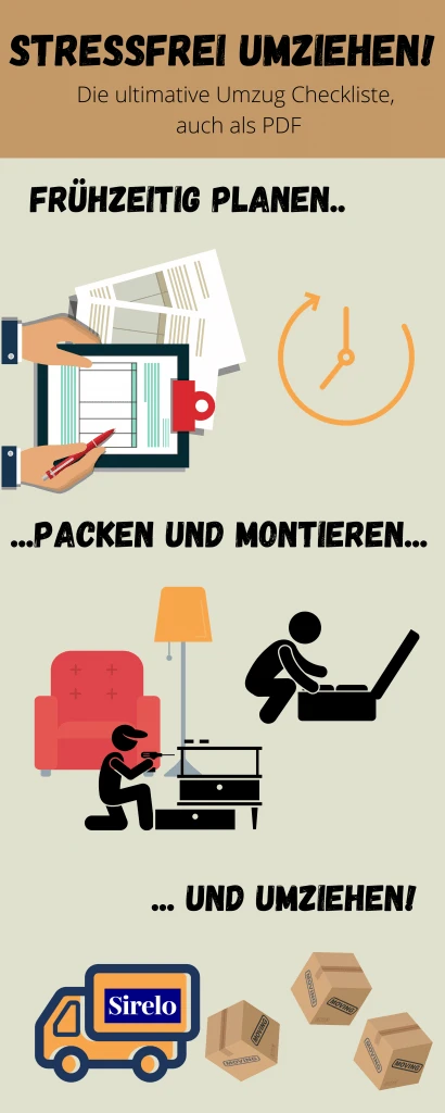 Umzug Checkliste innerhalb Österreichs