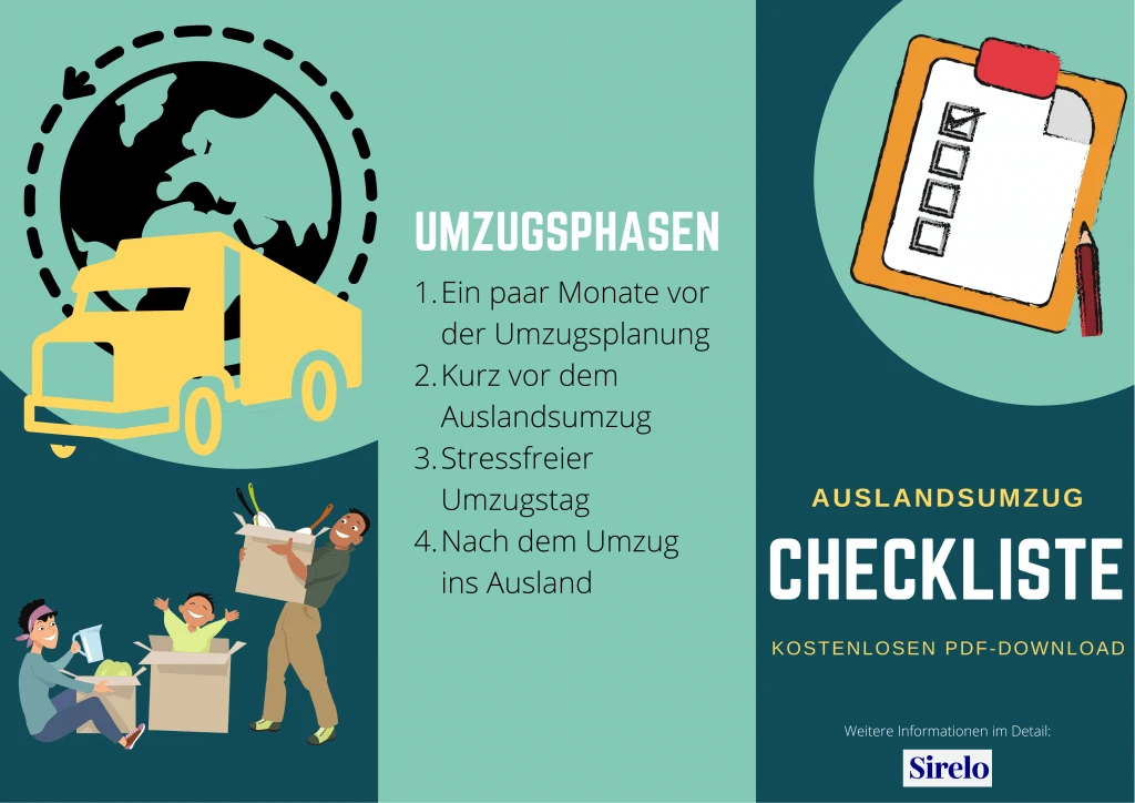 Auslandsumzug Checkliste